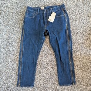 Levis 505c Full Zip Legs Dark Wash Blue Jeans Size 31